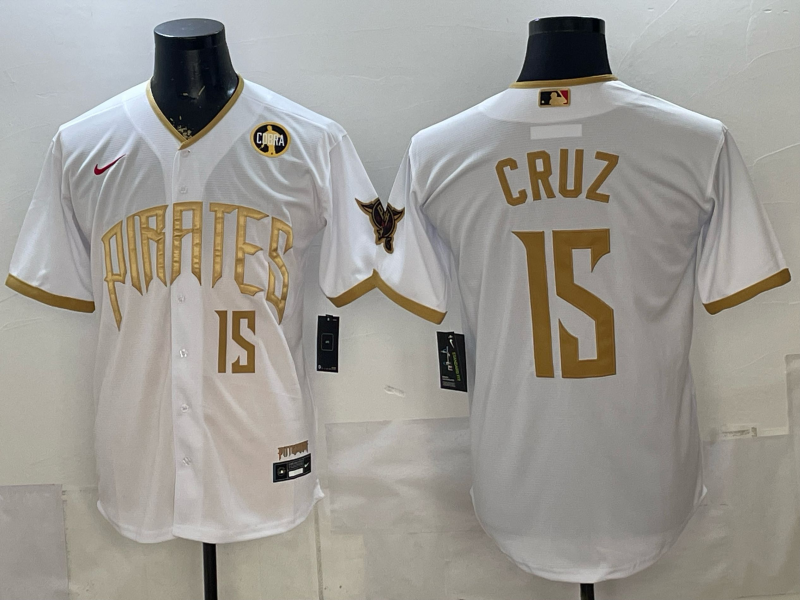 Men Pittsburgh Pirates #15 Cruz white Game 2026 Nike MLB Jersey 0519101